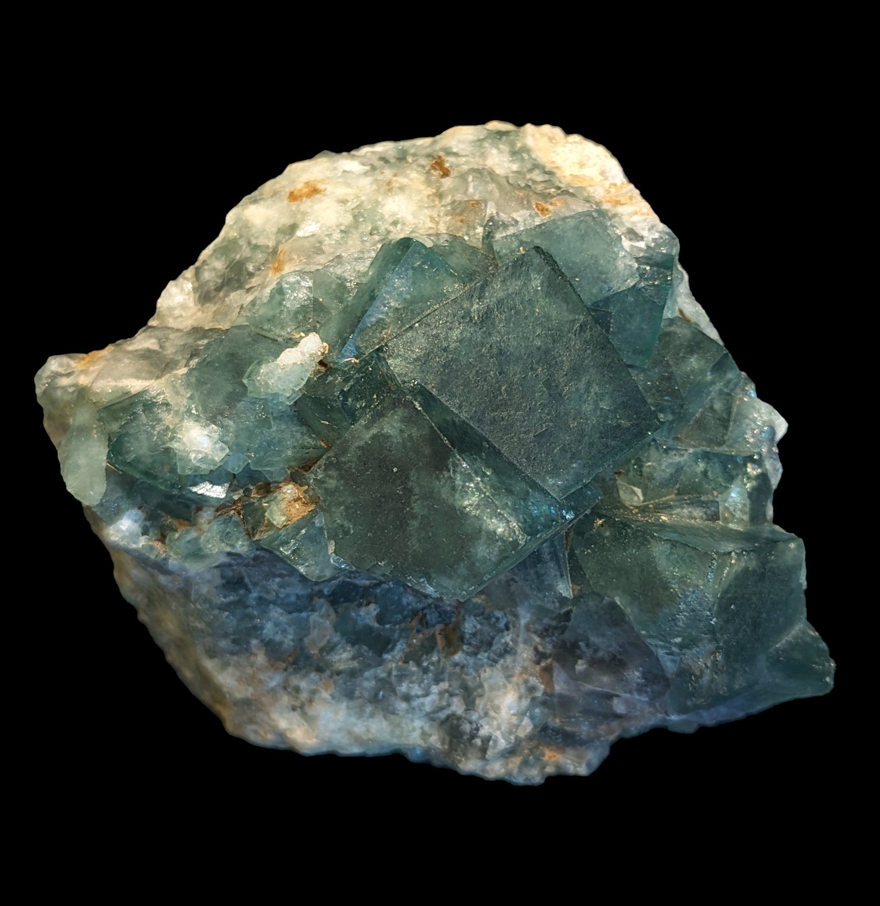 Natural Blue Green Fluorite Crystal Cluster - Healing Stone for Meditation, Energy Cleansing & Home Decor