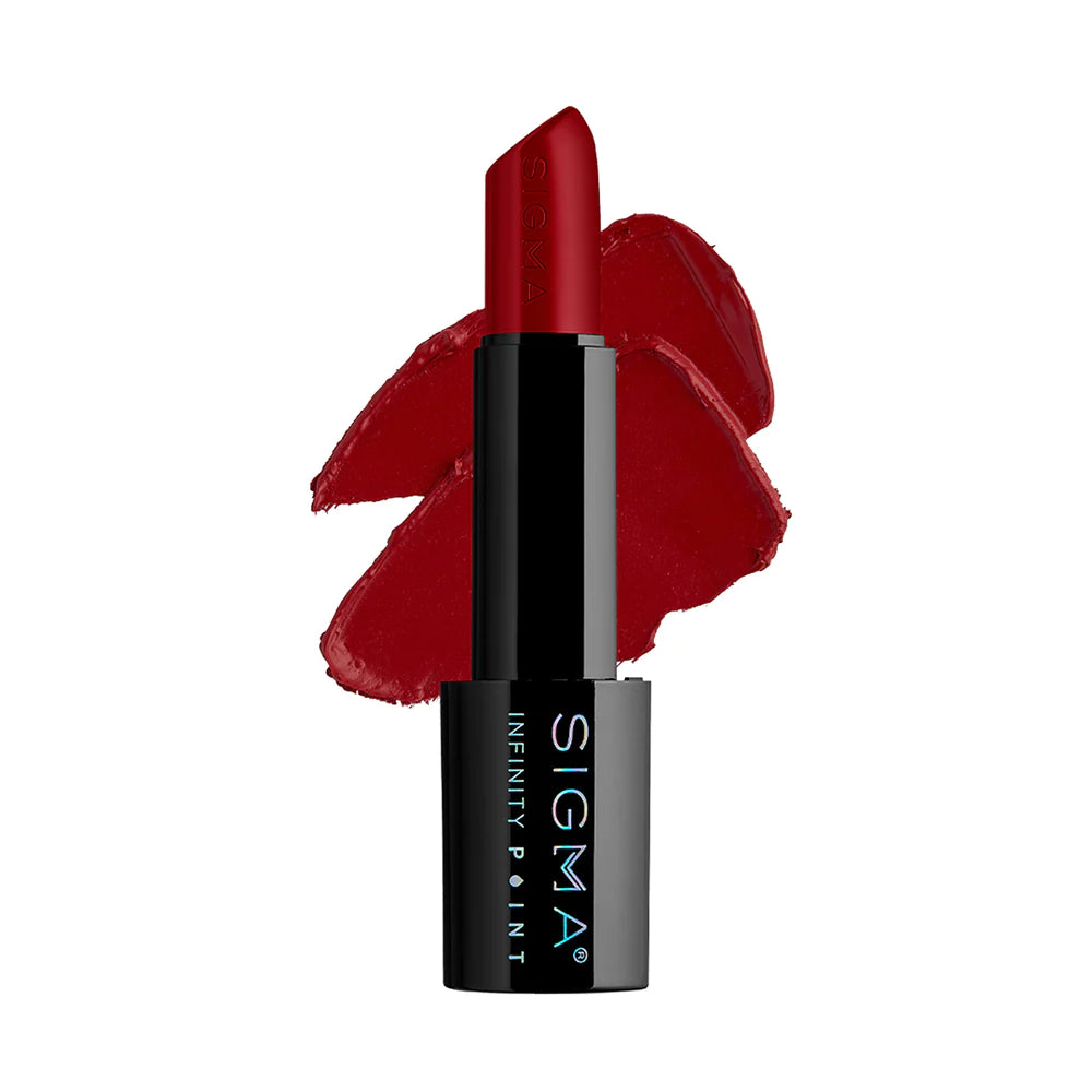 Sigma Beauty Infinity Point Lipstick - Long-Lasting Matte Lip Color, Hydrating & Smudge-Proof - Perfect for Everyday Wear, Date Night & Special Occasions