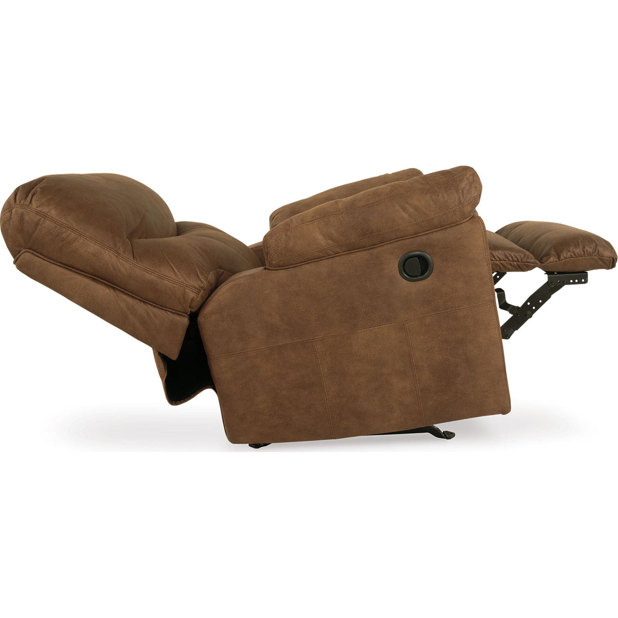 Boxberg Rocker Recliner Chair - Comfortable Leather Rocking Recliner with Padded Seat & Backrest - Perfect for Living Room, Bedroom, or Nursery Relaxation