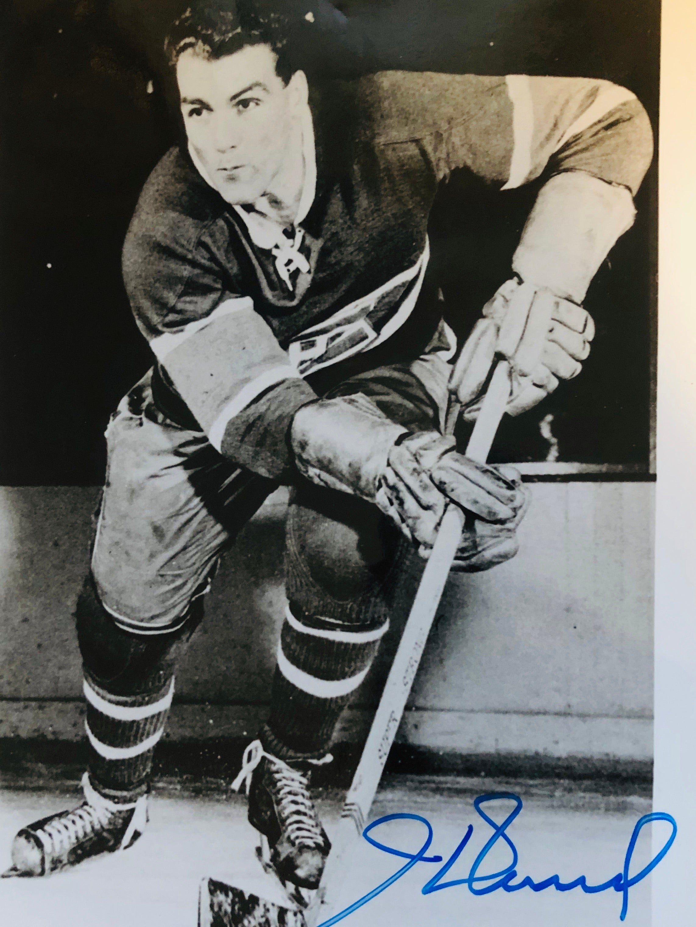 Authentic Signed Henri Richard Montreal Canadiens Hockey Legend Photo with COA - Perfect for Sports Memorabilia Collectors and Hockey Fans Display