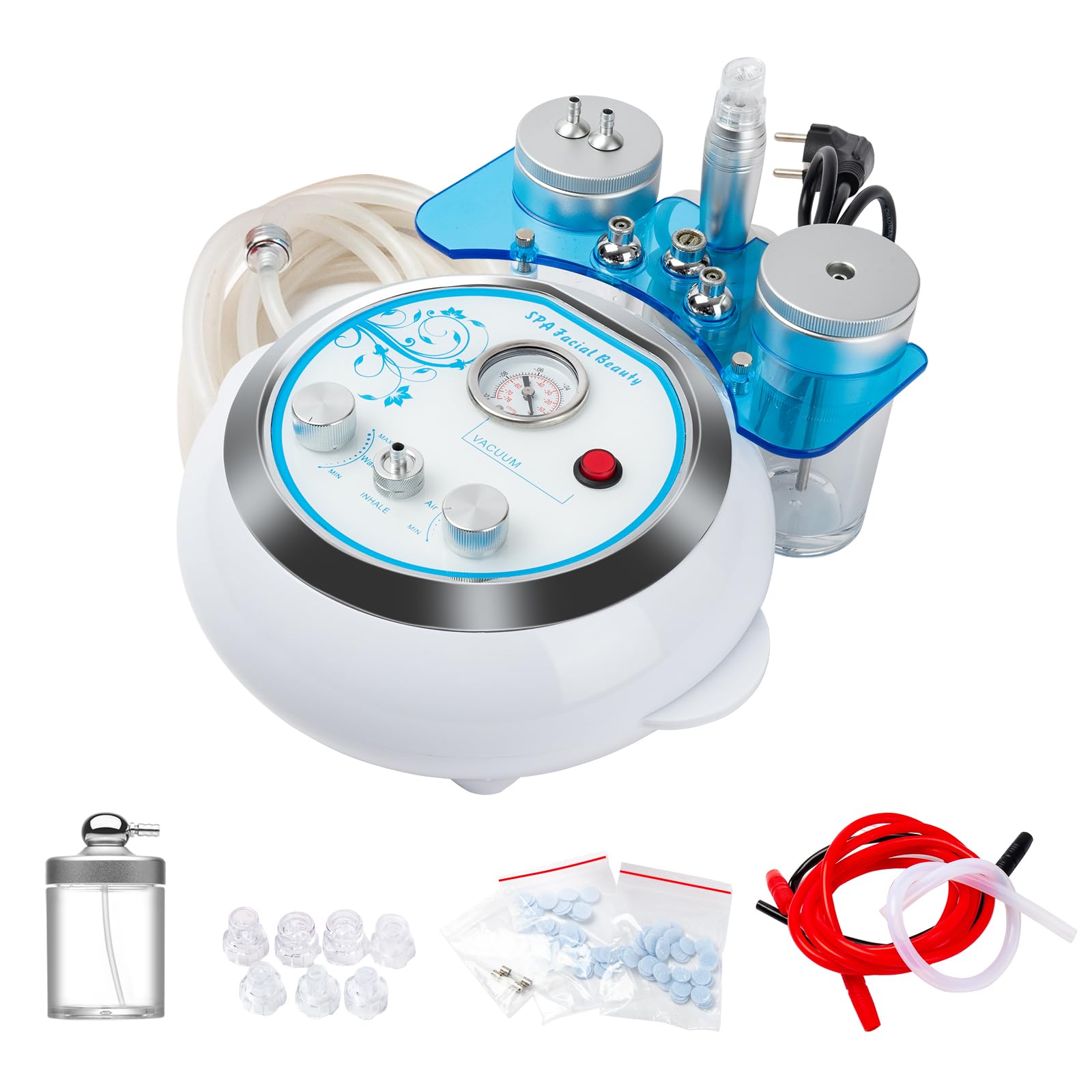 Professional Water Oxygen Jet Beauty Machine - Multifunctional Vacuum Deep Clean Hydro Dermabrasion Facial Device for Home SPA & Micro Bubble Skin Care | Perfect for Acne Treatment, Blackhead Removal & Anti-Aging Routine