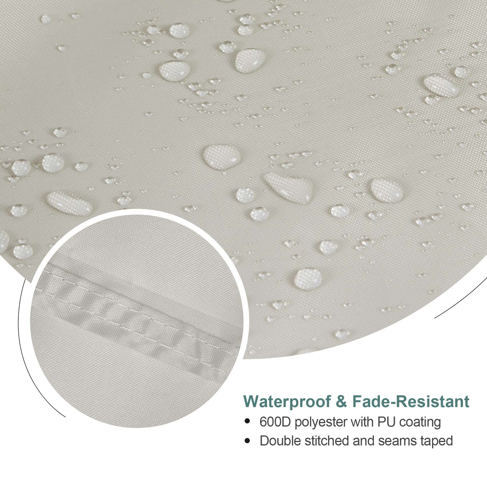 Waterproof Patio Coffee Table Cover 42x24x18 - Outdoor Furniture Protection for Rain & Sun