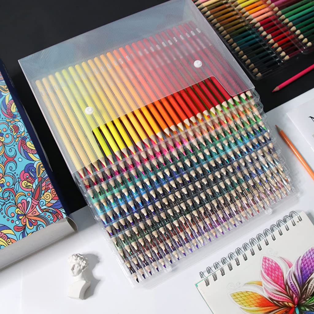 WSSBK 260 Professional Oil-Based Colored Pencils - Wooden Watercolor Drawing Pencils Set for Artists & Students | Vibrant Colors, Smooth Blending | Perfect for Sketching, Coloring Books & Mixed Media Art
