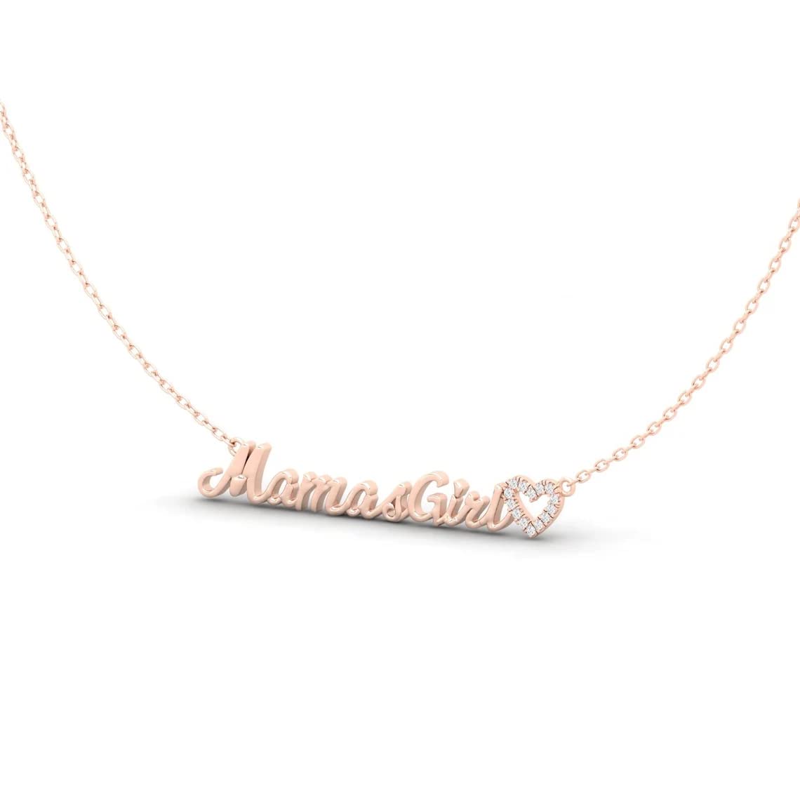 Personalized Name Necklace - 925 Sterling Silver with Natural Diamond Crown & Heart Birthstone Initial Pendant in Yellow/White/Rose Gold | Dainty Custom Jewelry for Women | Perfect Gift for Christmas, Birthday, Anniversary, Valentine's Day, Graduation, Mother’s Day | Great for Wife, Girlfriend, Mom, Sister | Everyday Wear, Date Night, Special Occasions