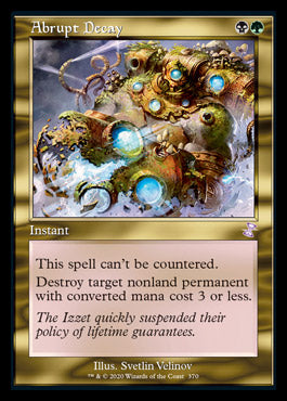 Abrupt Decay (Timeshifted) - MTG Time Spiral Remastered Magic: The Gathering Card | Perfect for Commander, Modern & Legacy Decks