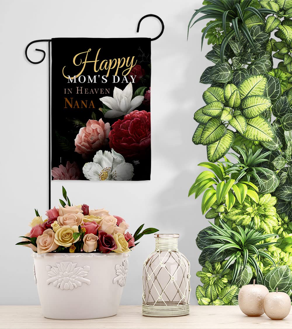 Heavenly Nana Garden Flag Set - Double-Sided Flower Decor for Mother's Day & Home Yard