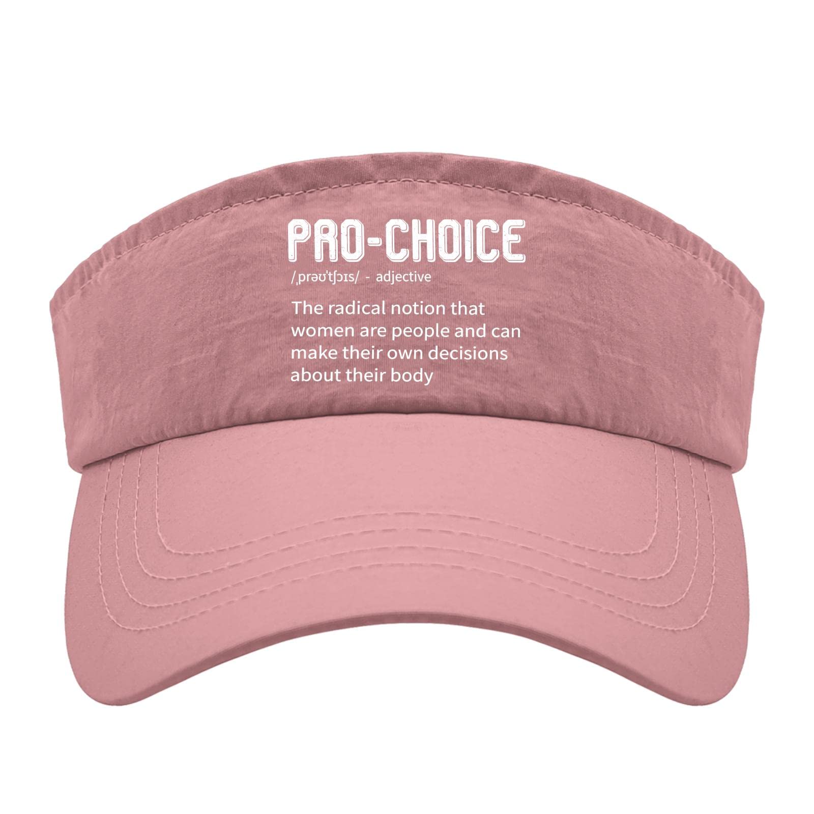 Stylish Women's Sun Visor Hat - Vintage Baseball Cap with Funny Pro-Choice Design | UV Protection for Outdoor Activities, Sports, and Casual Wear