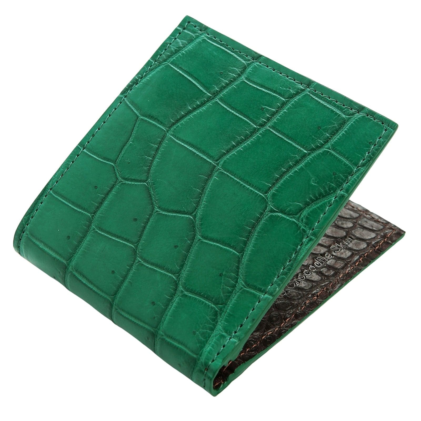 Premium Genuine Crocodile Leather Men's Wallet - Slim RFID Blocking Bifold Wallet for Business & Travel - Luxury Gift for Him