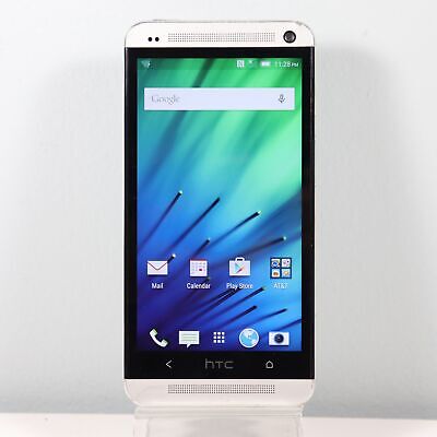 Unlocked HTC One 6050a GSM Smartphone - 4G LTE, 32GB Storage, Silver | Perfect for Travel & Business Use
