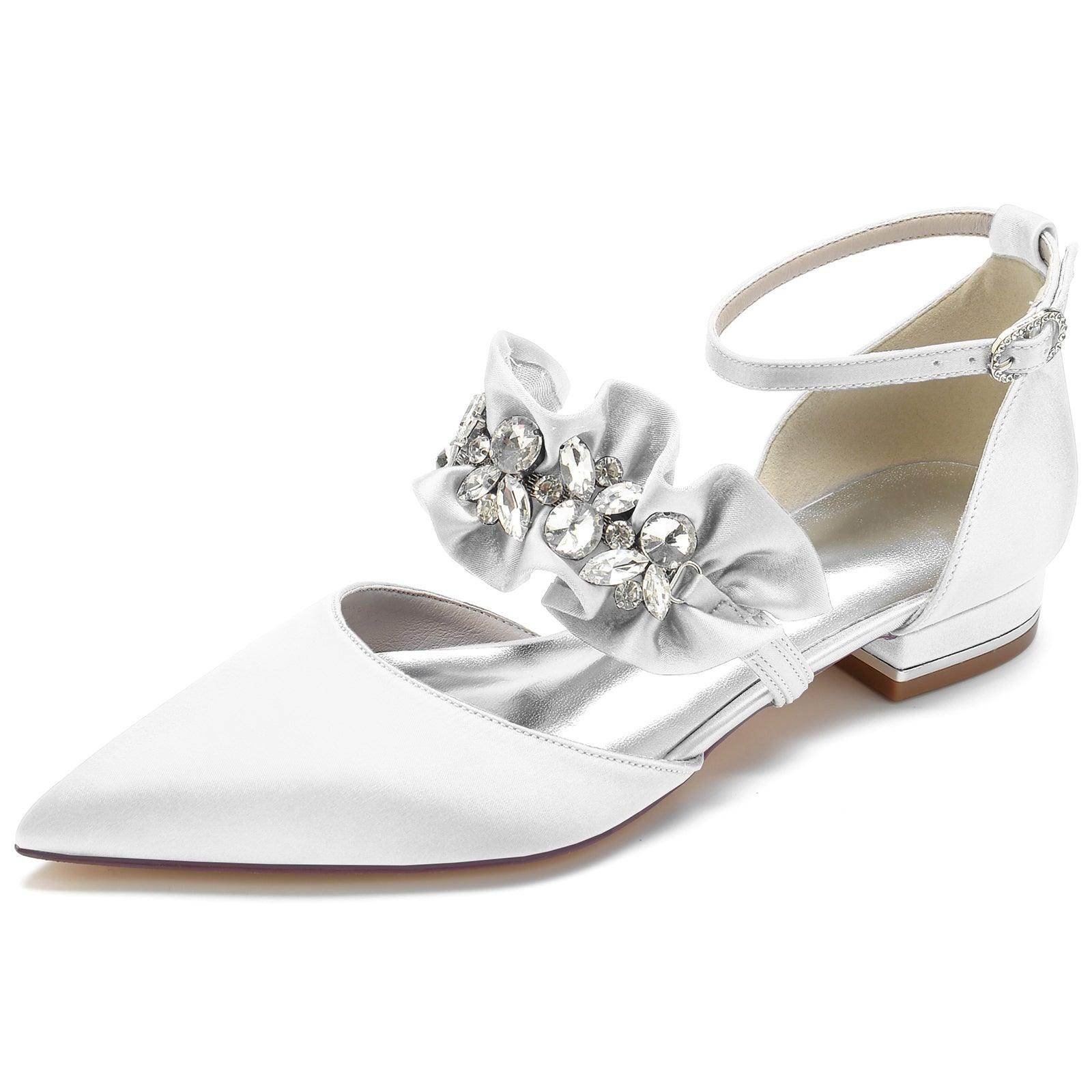 Flat Heel 2.5cm Silk-Like Comfortable Women's Shoes CK0246 - Perfect for Office, Wedding & Casual Wear