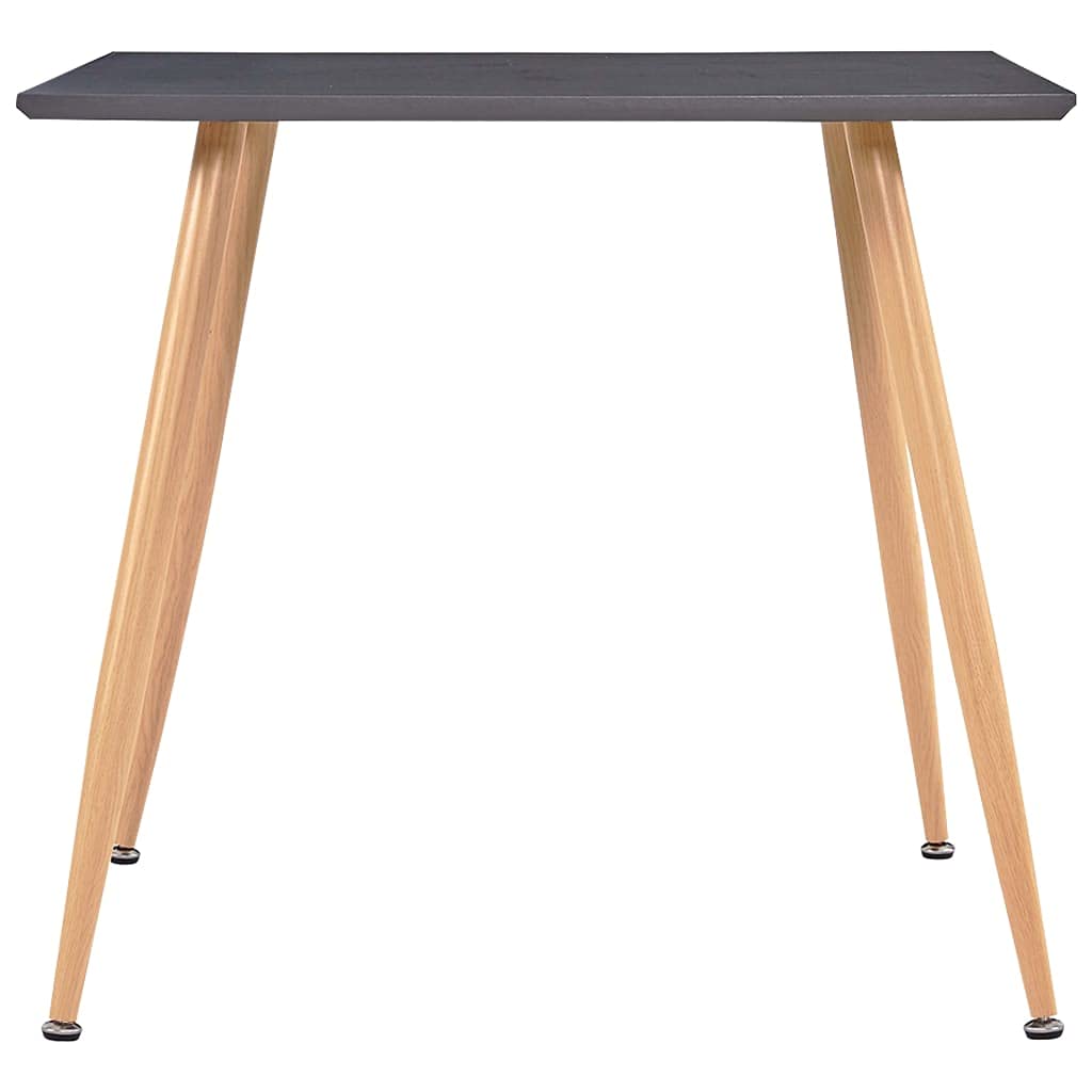 31.7 Inch Square Bar Height Dining Table - Gray & Oak MDF Pub Table for Kitchen, Bistro, Cafe - Easy Assembly Counter Height Table - Perfect for Small Spaces, Breakfast Nooks & Outdoor Dining