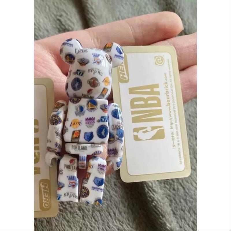 Bearbrick Series 42 HERO NBA Western 100% Collectible Figure - Limited Edition Vinyl Art Toy for NBA Fans & Collectors - Perfect for Home Display, Office Decor, and Gift Giving