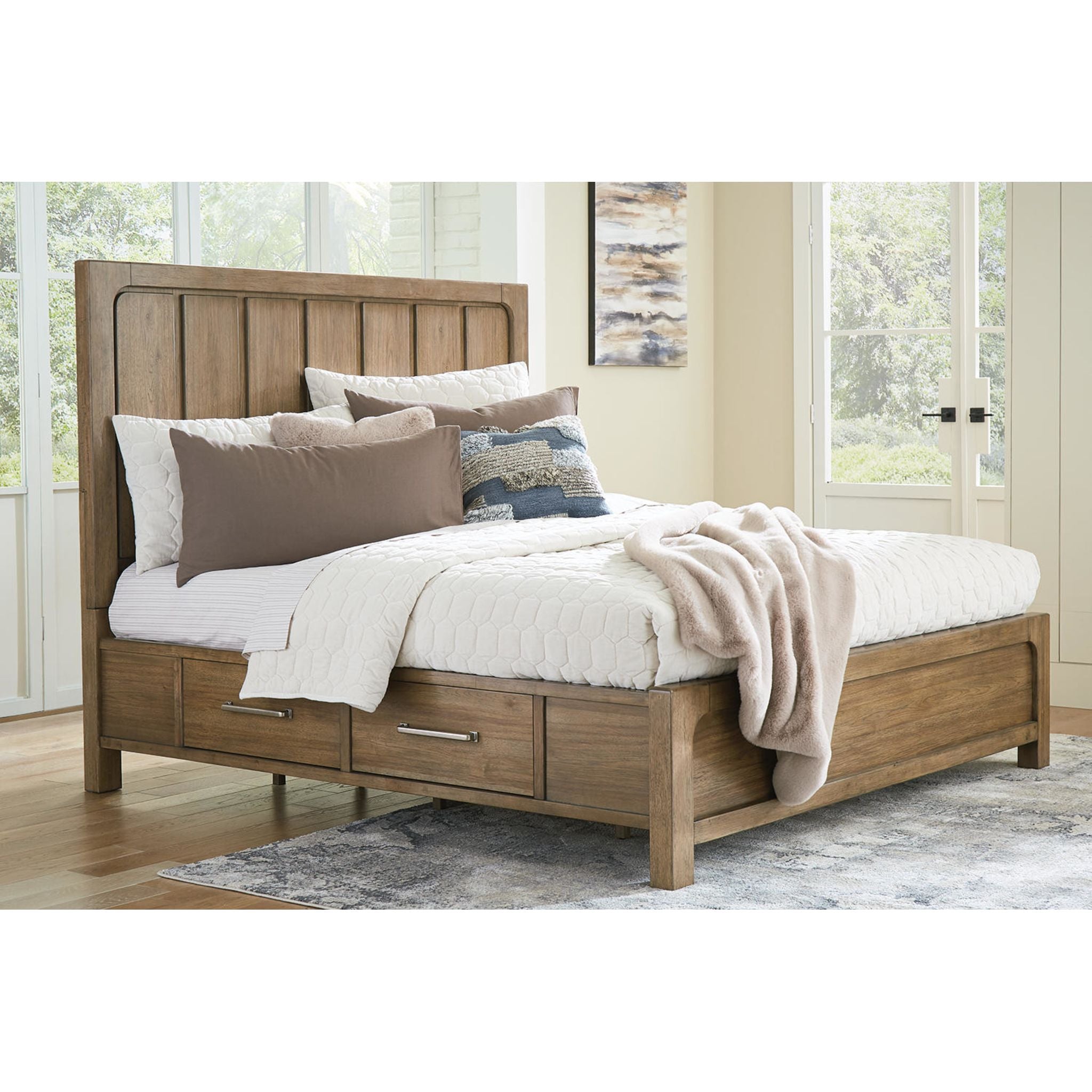 Cabalynn 6-Piece Light Brown Bedroom Storage Set - Perfect for Small Spaces & Closet Organization