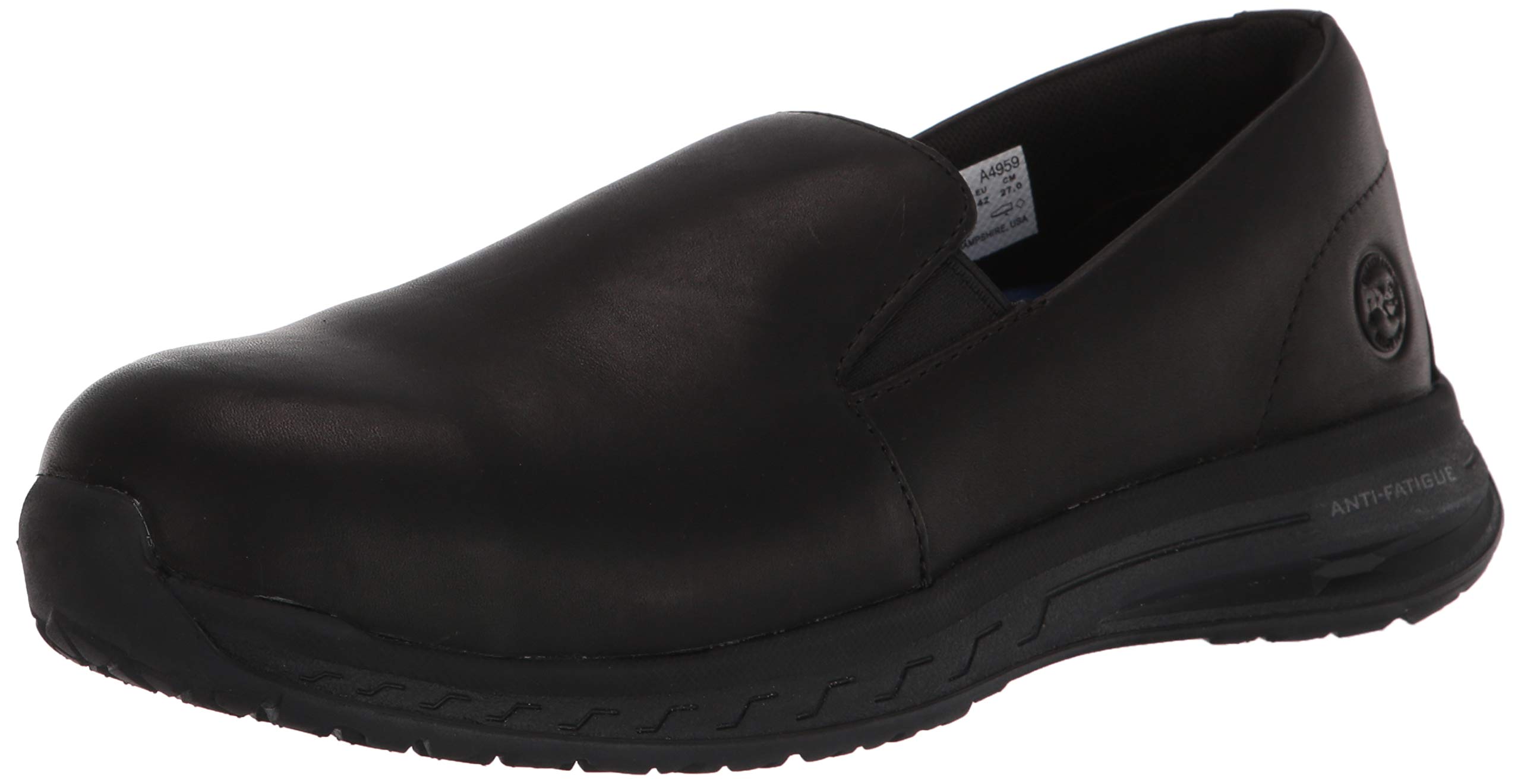 Timberland PRO Men's Driftrain Leather Slip-On Work Shoes with Alloy Safety Toe - Lightweight & Durable for Construction, Warehouse & Industrial Work