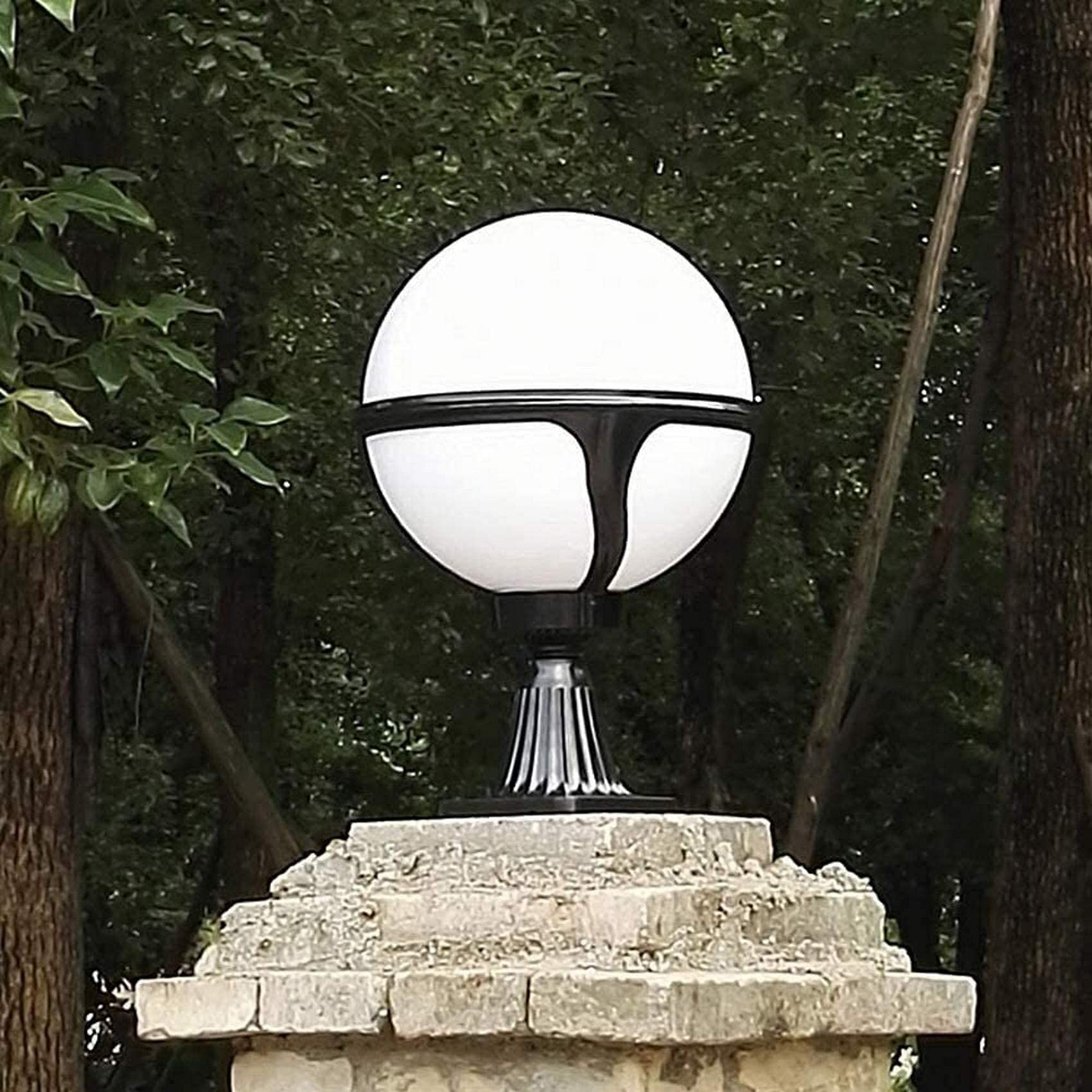 Vintage Outdoor Lantern - Waterproof Aluminum Wall & Pillar Light for Street, Patio, Garden, and Pond - E27 Globe Light for Exterior Lighting & Decoration - Perfect for Pathways, Driveways, and Landscape Accents
