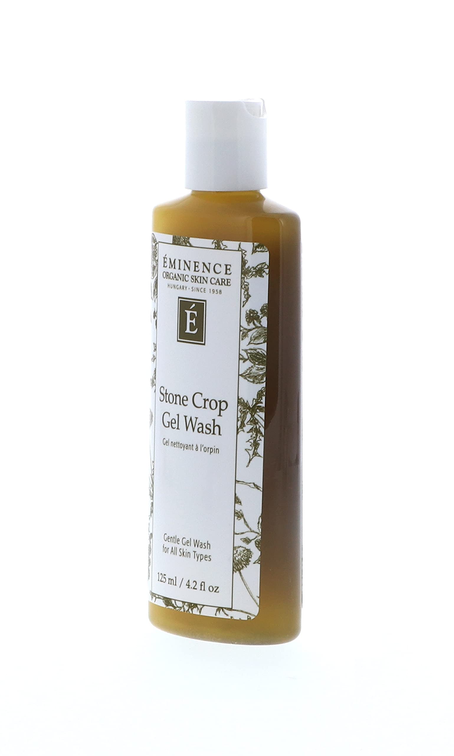 Eminence Organics Stone Crop Gel Wash 4 Oz / 125ml - Hydrating Facial Cleanser for Dry & Sensitive Skin - Perfect for Morning & Night Skincare Routine