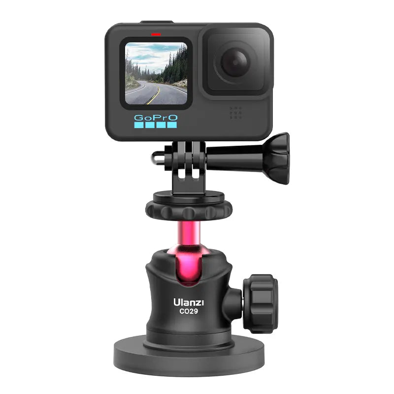 Ulanzi C062GBB1 Magnetic Camera Mount for GoPro, DJI, Action Cameras - Secure & Adjustable Hands-Free Mounting for Vlogging, Cycling, Travel Adventures