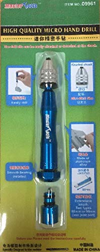 Master Tools Micro Hand Drill for Plastic Model Building - DIY & Hobby Use