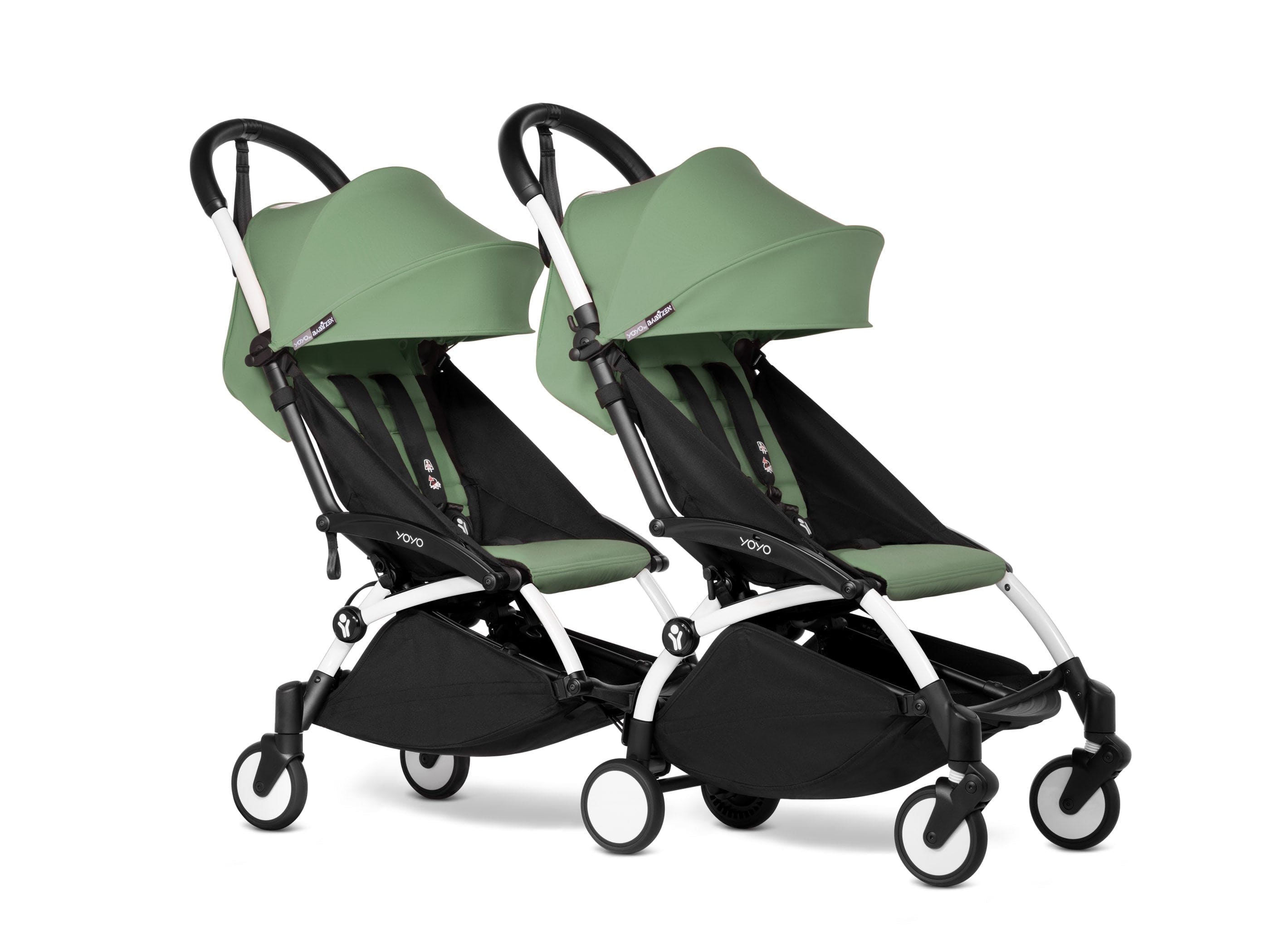 Stokke YOYO 3 Double Stroller for Twins & Siblings (6+ Months) - Lightweight Compact Foldable Travel Stroller for Airports, Shopping & City Walks