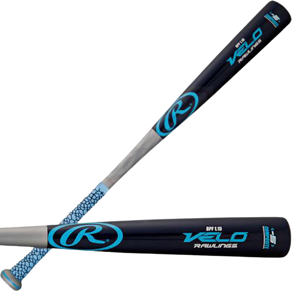 Rawlings Velo Wood Composite Baseball Bat - 5 SL151G - Perfect for Youth & High School Baseball Games & Training