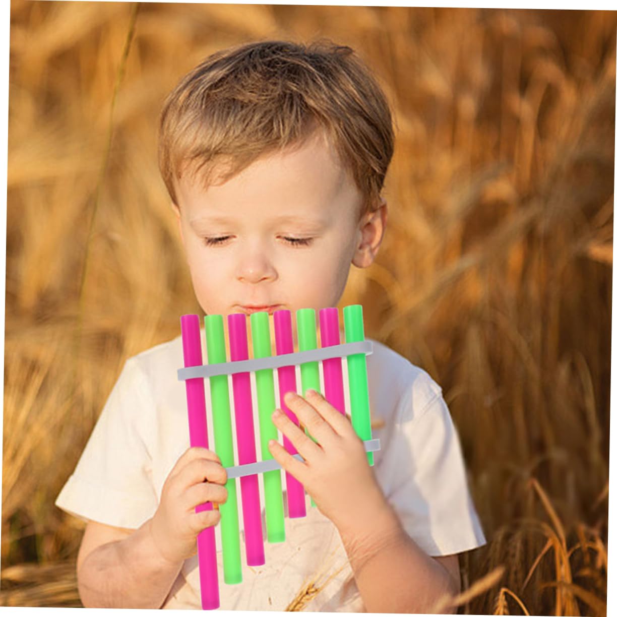 ERINGOGO Kids Musical Toy - DIY Mini Pan Flute Set, 2-Pack Self-Assembling Panpipes for Children | Perfect for Music Education, Early Learning & Creative Play