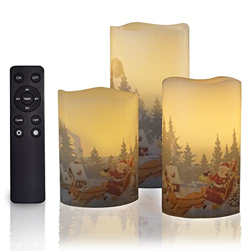 White with Santa Claus Decals