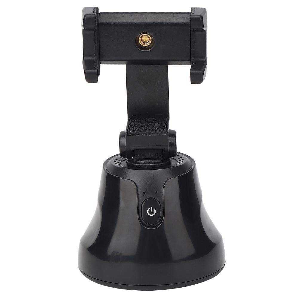 360° Rotating Panoramic Selfie Stick with Elastic Clamp - ABS Material Vlogging Tripod for iPhone & Android (Black) | Perfect for Travel, Hiking & Social Media Content Creation