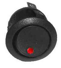 High Quality 12V Green LED Rocker Switch - ON/OFF Power Control for Marine, Automotive, and Industrial Equipment - Durable & Waterproof Design