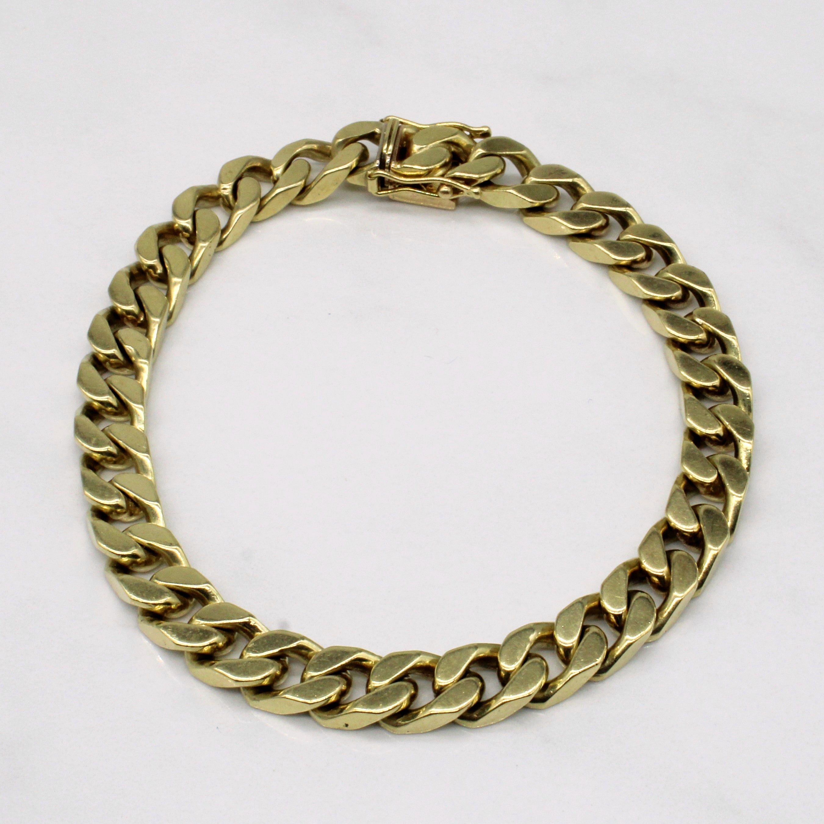10K Yellow Gold Curb Link Bracelet for Women - 8.5 Inch Adjustable Luxury Jewelry Gift for Anniversary, Birthday & Special Occasions | Perfect for Everyday Wear, Date Nights & Formal Events