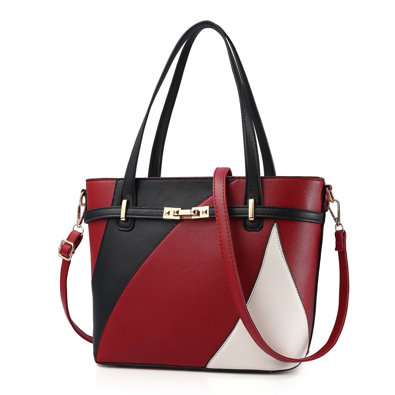 Nevenka Women's PU Leather Top Handle Tote Bag - Stylish Crossbody & Shoulder Purse for Work, Travel & Everyday Use