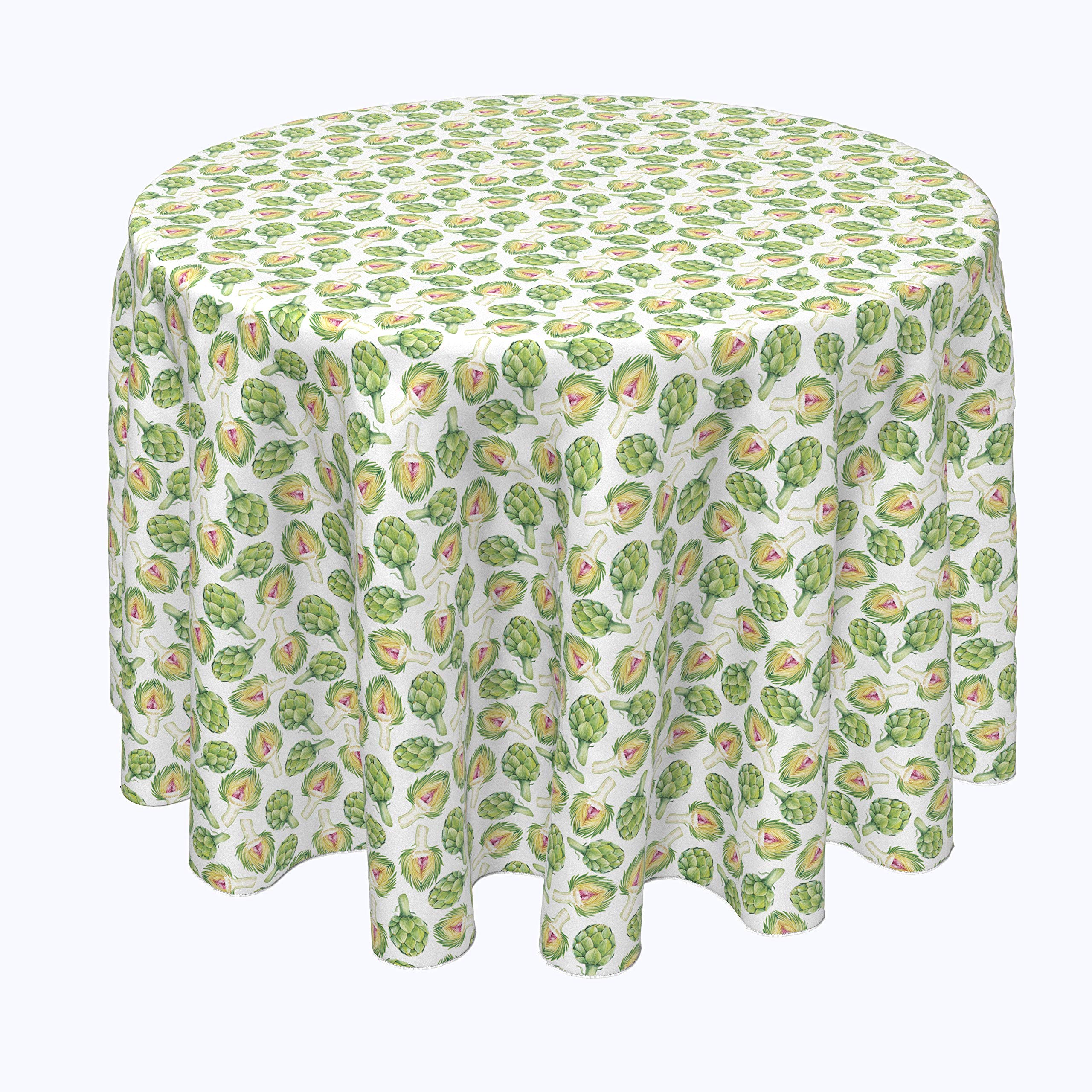 Machine Washable 100% Milliken Polyester Tablecloths & Table Runners - Artichoke Toss Design (108