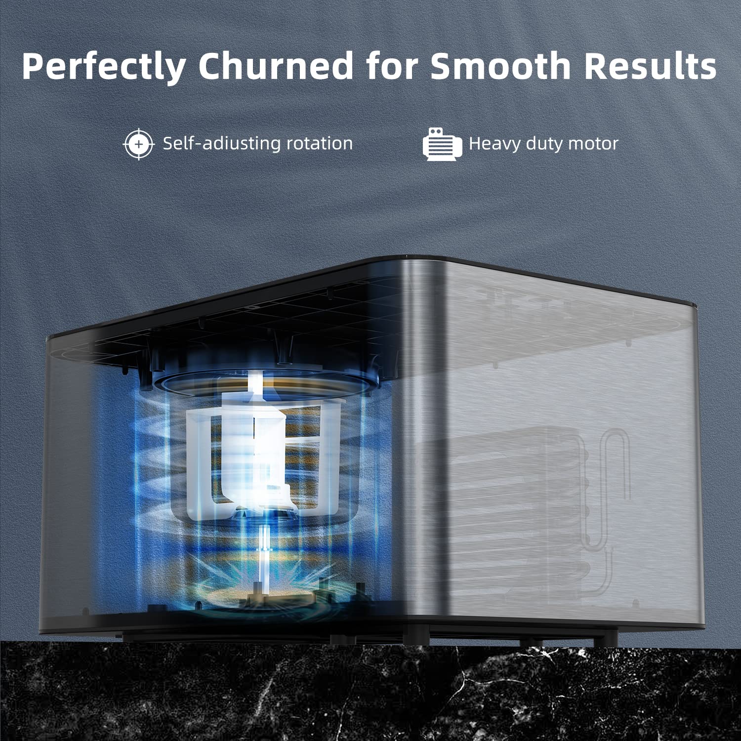 1.6 Quart Automatic Ice Cream Maker Machine with Compressor - 4 Modes Stainless Steel Homemade Soft Serve Ice Cream Maker for Home, Kids & Holidays | Perfect for Birthday Parties, Family Gatherings & Summer Treats