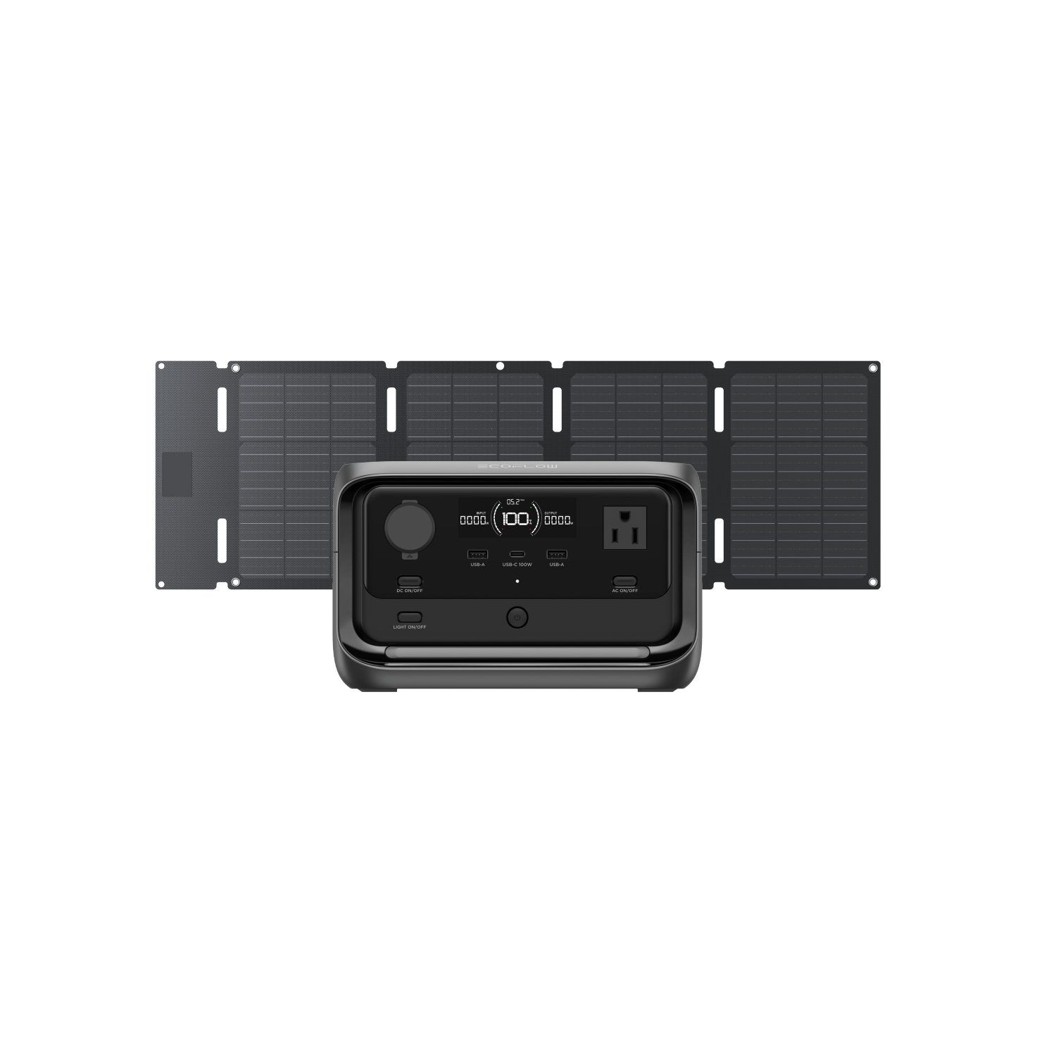 EcoFlow RIVER 3 Plus 288Wh Portable Power Station with 600W Output - Solar Generator for Camping, RV Trips & Emergency Backup Power