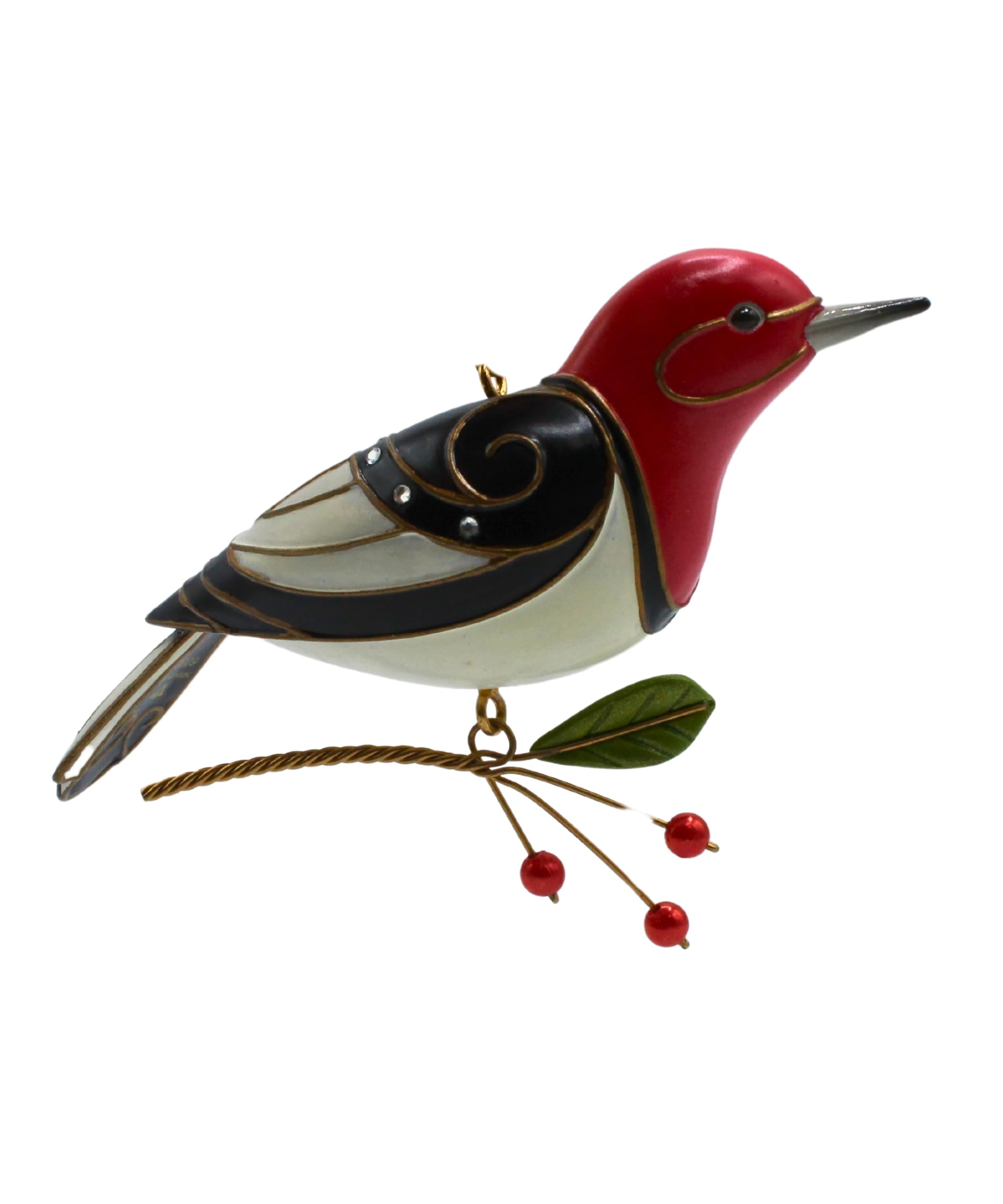Hallmark 2009 Red-Headed Woodpecker Christmas Ornament - 5th in Collectible Series - Perfect for Tree Decorations & Holiday Gifting