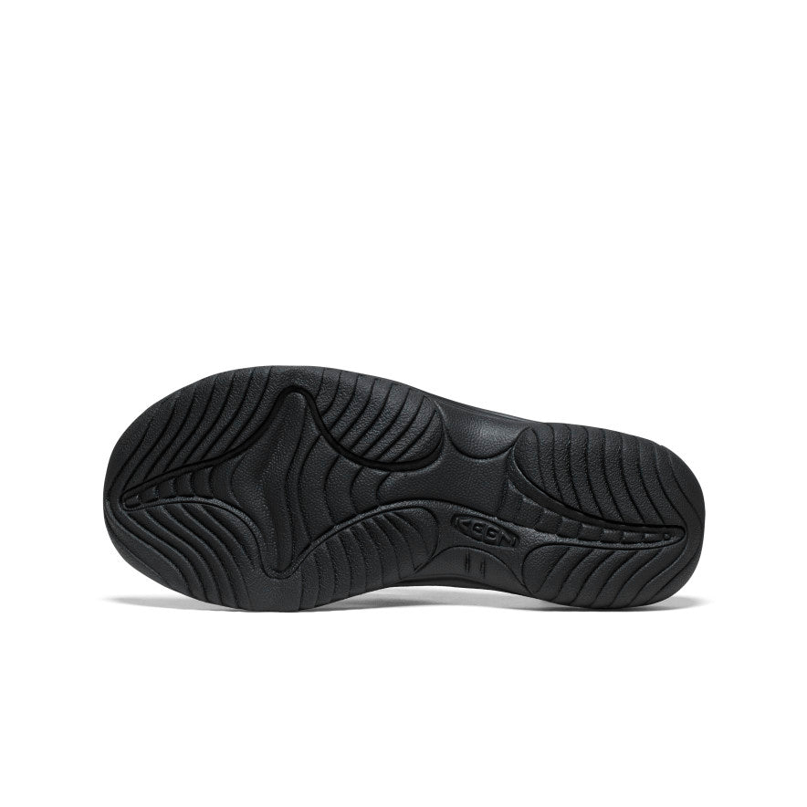 Premium Men's Kona Leather Flip Flops - Comfortable Black & Steel Grey Sandals for Beach, Pool, and Casual Summer Wear