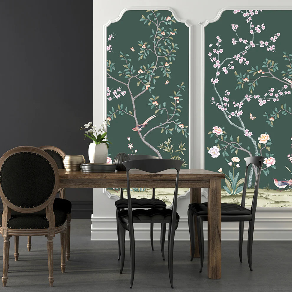 Self-Adhesive Garden Wall Mural - Easy Peel & Stick Wallpaper for Home Decor, Living Room, Bedroom & Nursery - Nature Inspired Botanical Design for Indoor Walls