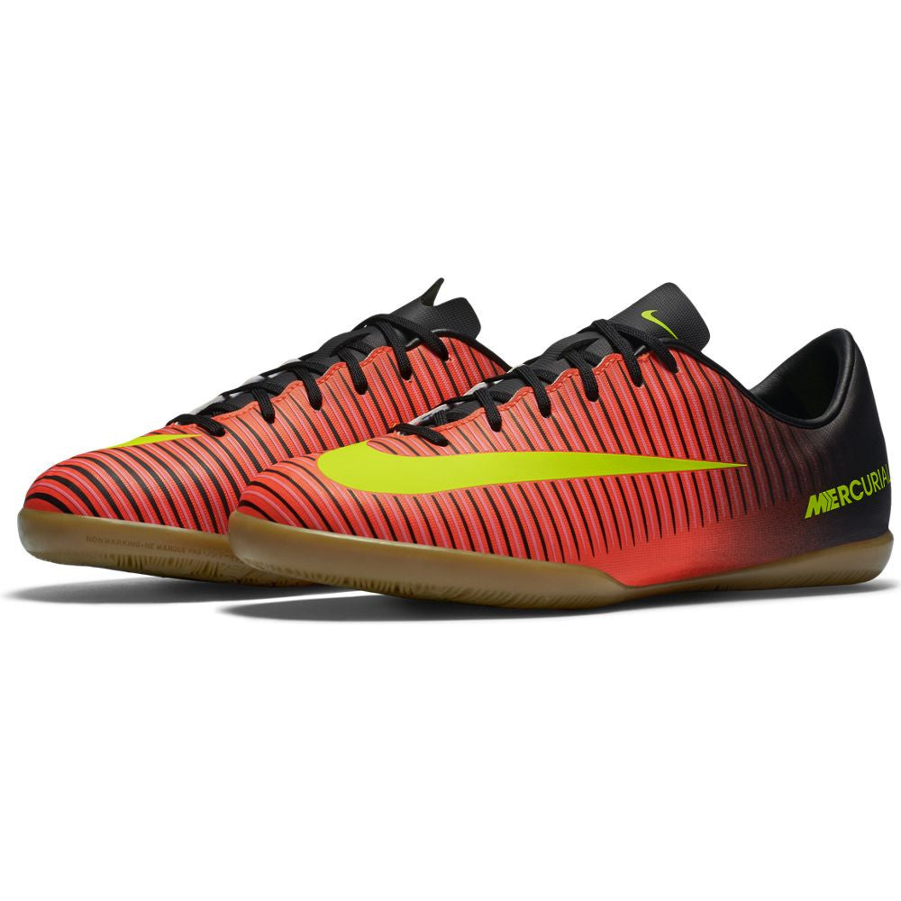 Nike MercurialX Victory VI IC Indoor Soccer Shoes for Men - Total Crimson | Lightweight Football Cleats for Indoor Courts & Futsal | Perfect for Training & Competitive Matches