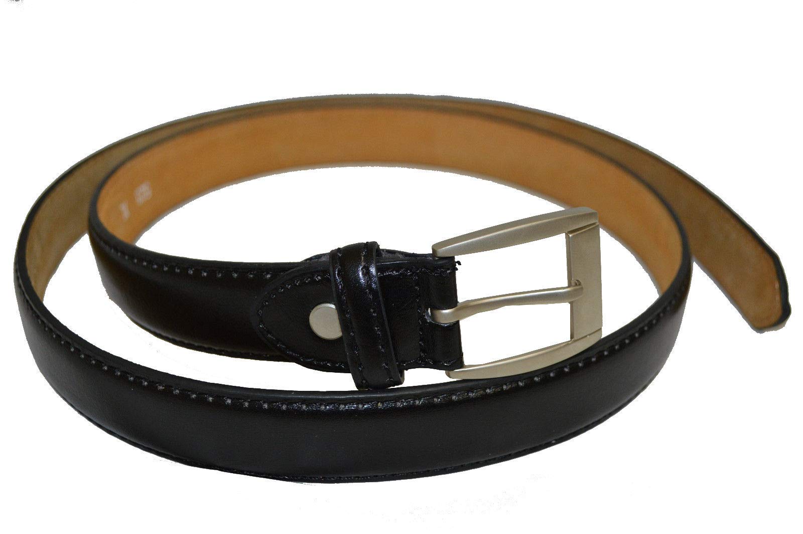 Premium Men's Dress Belts for Formal Wear - Classic Black Leather Belt for Business, Office & Wedding Attire - Adjustable & Stylish Accessory
