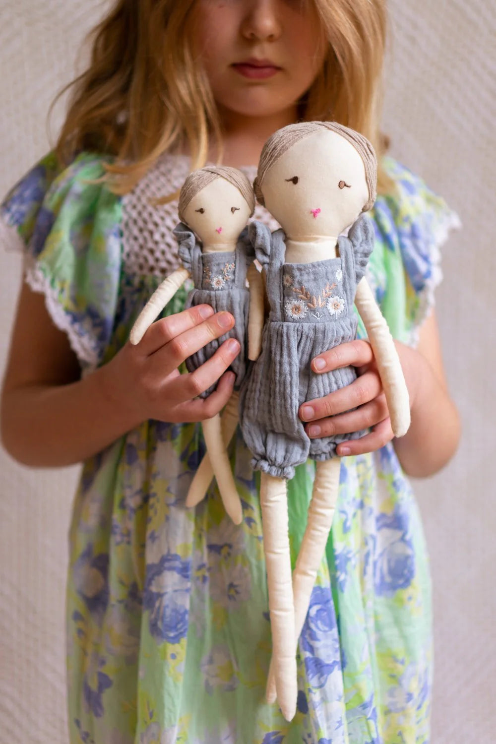 Maple & Bluebell Doll Bundle - Adorable Handmade Dolls for Kids, Perfect for Playtime, Nursery Decor & Gift Giving