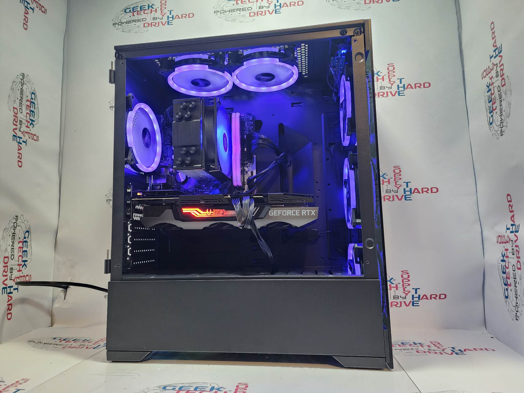 Custom Gaming Desktop PC - AMD Ryzen 5 5600G, NVIDIA RTX 3080, 16GB DDR4 RAM, 256GB SSD + 1TB HDD, Windows 11 - Perfect for 4K Gaming, Streaming & Content Creation