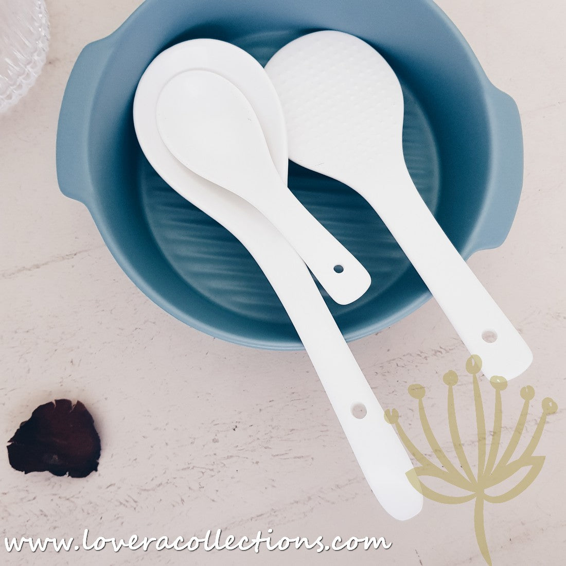 Premium Kalours Rice Scoops, Soup Spoons & Soup Ladles Set - 3-Piece Stainless Steel Kitchen Utensils for Serving, Cooking & Meal Prep - Perfect for Restaurants, Catering & Home Dining