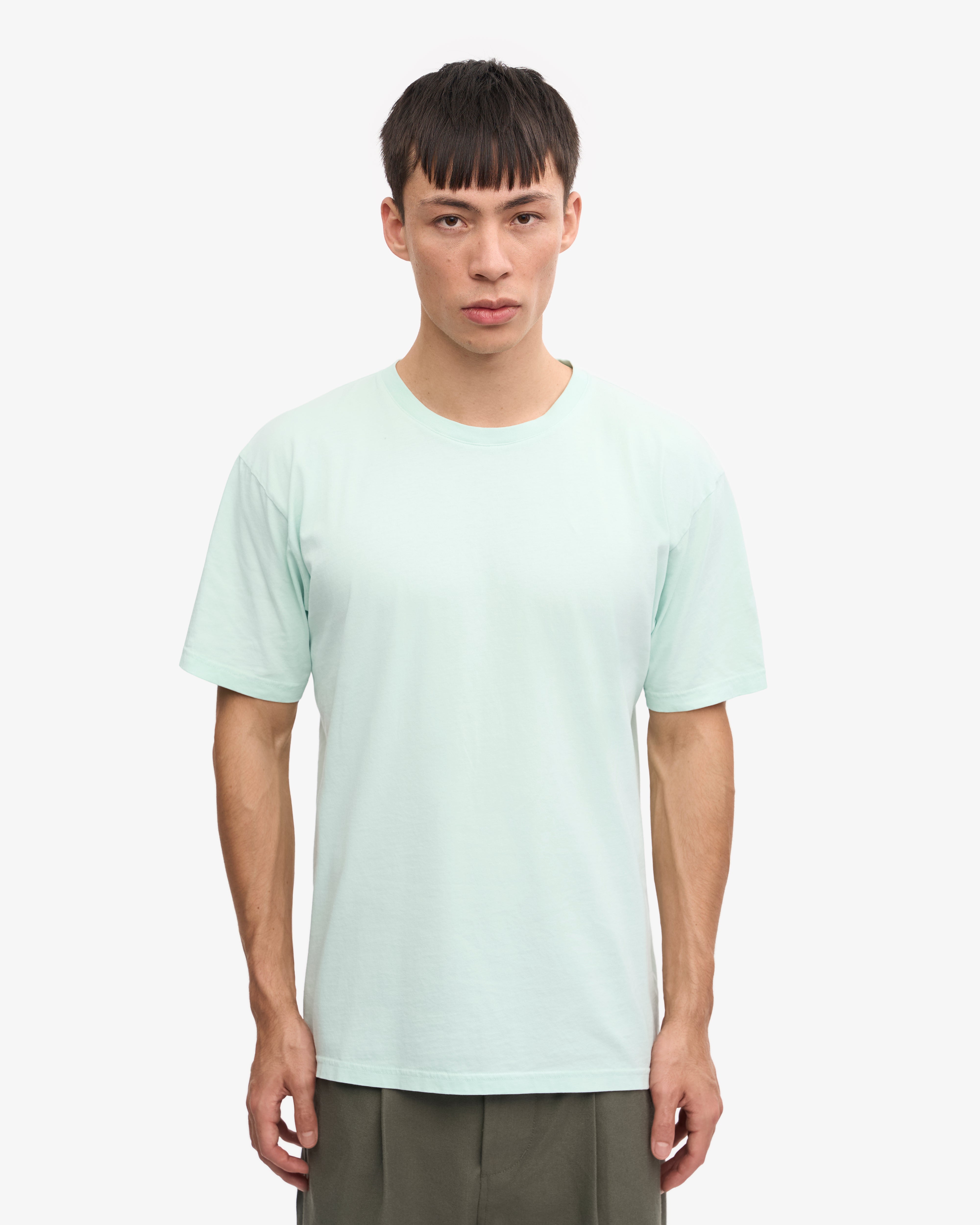 Classic Organic Cotton T-Shirt for Men & Women - Light Aqua - Soft & Comfortable Casual Wear for Everyday Use, Outdoors, and Travel