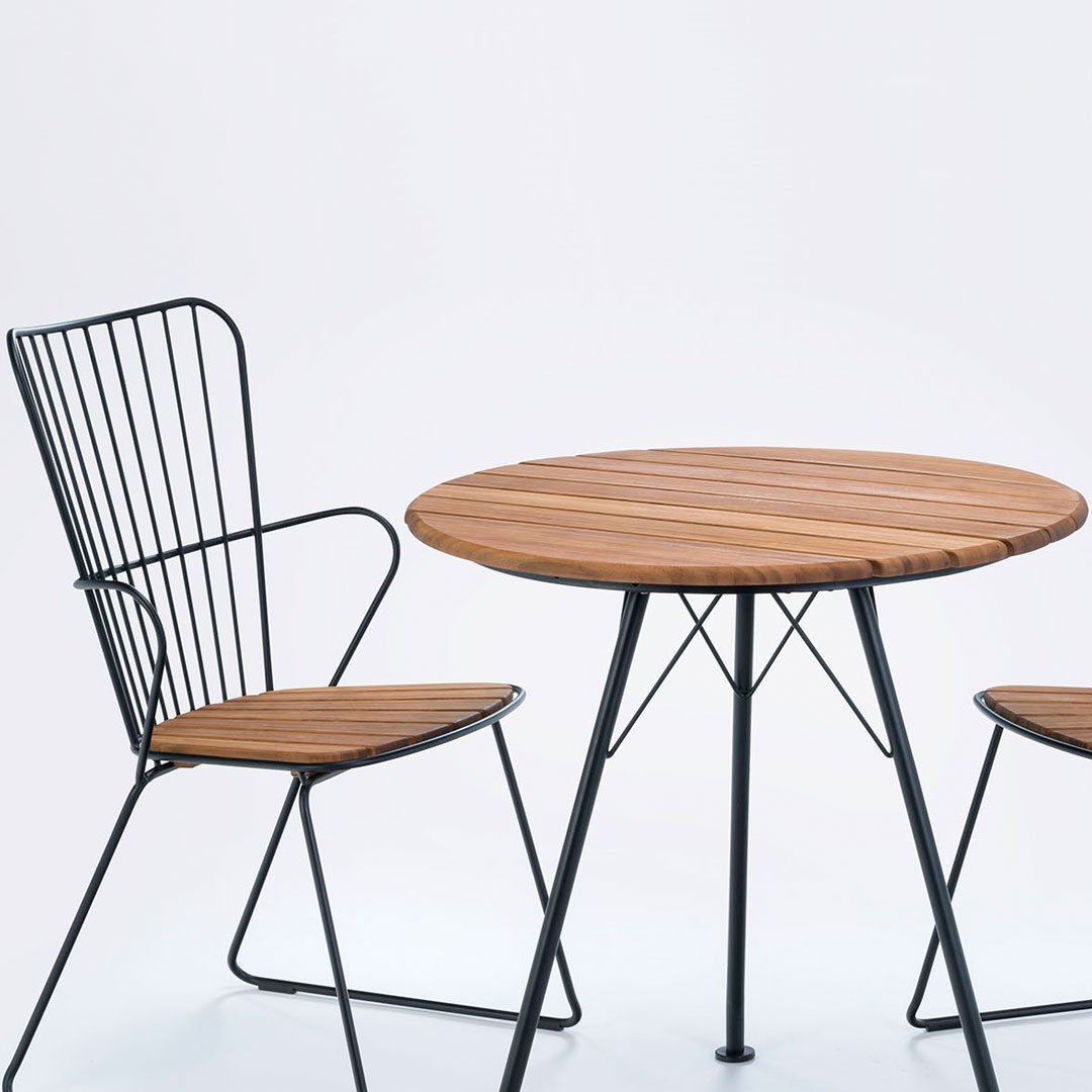Circular Outdoor Cafe Table - Weather-Resistant Patio Dining Set for Garden, Backyard & Restaurant Use - Perfect for Al Fresco Dining & Outdoor Entertaining