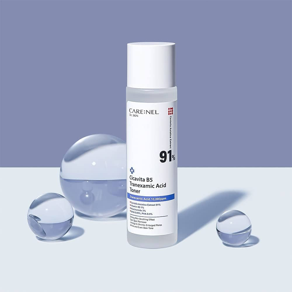 CARE:NEL Cicavita B5 Tranexamic Acid Toner 155ml - Brightening & Hydrating Facial Toner for Glowing Skin | Perfect for Daily Skincare Routine & Acne-Prone Skin