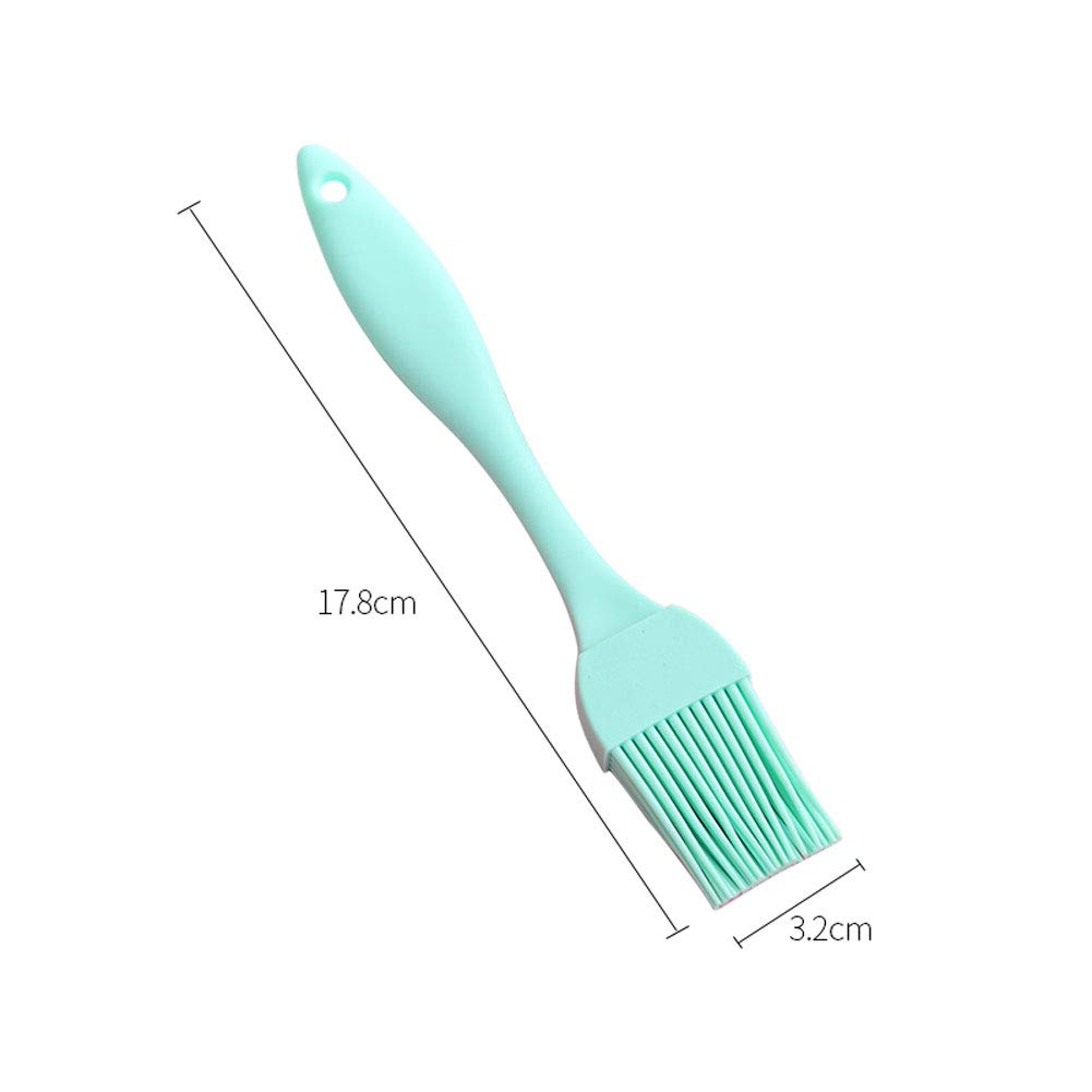 Non-Toxic Silicone Basting Pastry Brush - Heat Resistant Baking Brush for Cakes, Bread, Butter & BBQ - Safe Kitchen Tool for Grilling, Roasting & Basting (1PC, Green) - Perfect for Home Bakers & Outdoor Cooking