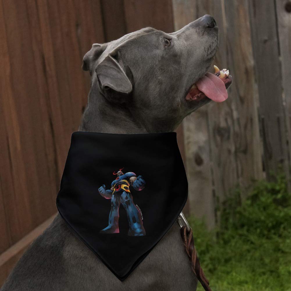 Superman vs Darkseid Character Dog Bandana - DC Comics Pet Bandana for Small & Medium Dogs - Perfect for Cosplay, Halloween & Comic Con Events