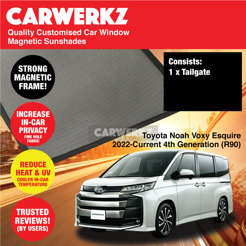 Custom Magnetic Sunshades for Toyota Noah Voxy Esquire Suzuki Landy 2022-2024 4th Gen (R90) - UV Protection & Privacy Window Shades for Japan MPV - Perfect for Road Trips & Family Travel