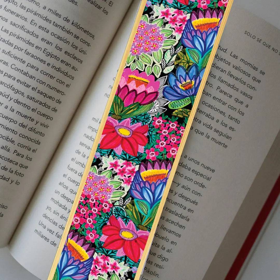 Lotus Flower Wooden Bookmark - Handmade Australian Wood Bookmark for Readers, Book Lovers & Gifts - Perfect for Reading, Book Clubs & Literary Gifts