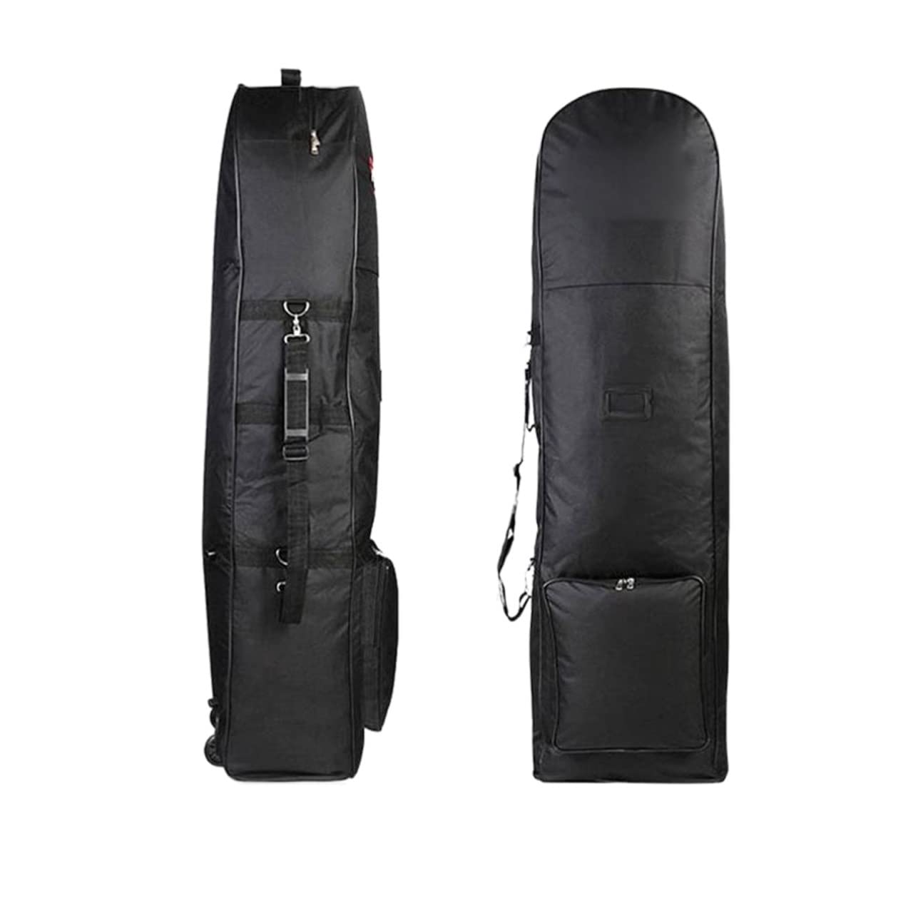 Premium Golf Travel Bag with Wheels - Large Capacity Lightweight Nylon Golf Club Cover for Airplane Travel | Foldable Design for Easy Storage | Perfect for Golf Vacations & Tournament Travel