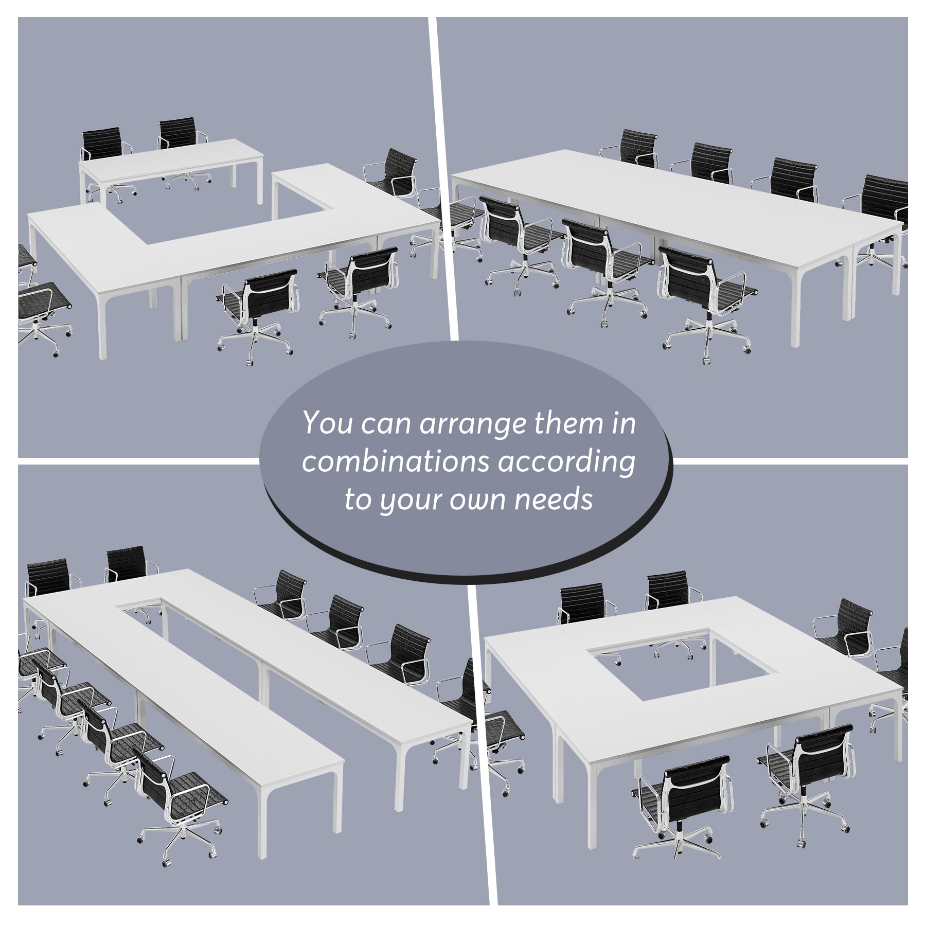 Tribesigns 6.5ft Modern Conference Room Table - 78.74